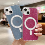 Acrylic Transparent Glitter MagSafe Phone Case, For iPhone XS Max, For iPhone 8 Plus / 7 Plus
