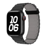 Tri-beads Magnetic Hoop Silicone Watch Band, For Apple Watch SE 2022 44mm