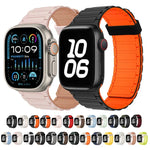 Tri-beads Magnetic Hoop Silicone Watch Band, For Apple Watch Series 4 40mm