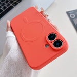 Solid Color Liquid Silicone MagSafe Magnetic Phone Case, For iPhone 16 Pro, For iPhone 16 Plus, For iPhone 16