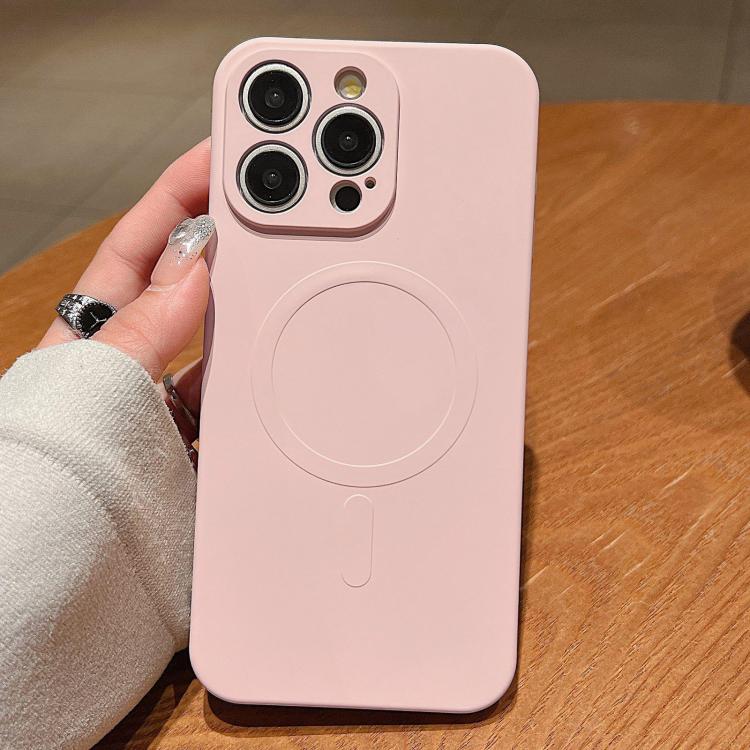 Solid Color Liquid Silicone MagSafe Magnetic Phone Case, For iPhone 13 Pro, For iPhone 13, For iPhone 12