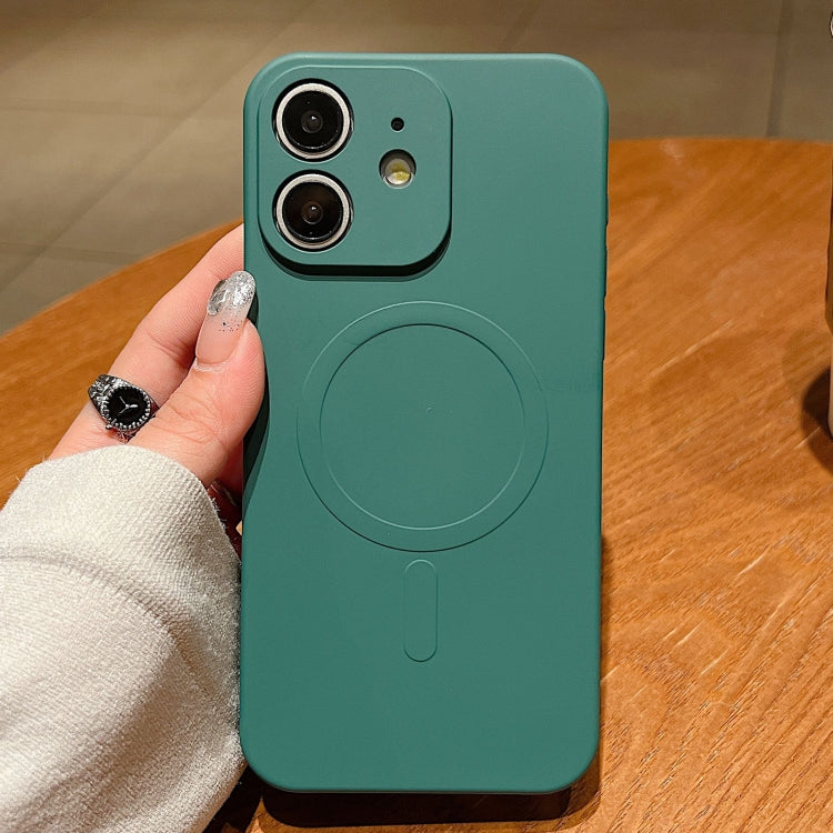 Solid Color Liquid Silicone MagSafe Magnetic Phone Case, For iPhone 13 Pro, For iPhone 13, For iPhone 12