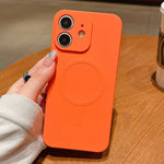 Solid Color Liquid Silicone MagSafe Magnetic Phone Case, For iPhone 13 Pro, For iPhone 13, For iPhone 12