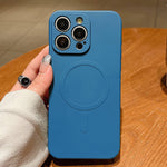 Solid Color Liquid Silicone MagSafe Magnetic Phone Case, For iPhone 12 Pro Max, For iPhone 12 Pro, For iPhone 11 Pro Max