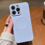 Solid Color Liquid Silicone MagSafe Magnetic Phone Case, For iPhone 12 Pro Max, For iPhone 12 Pro, For iPhone 11 Pro Max