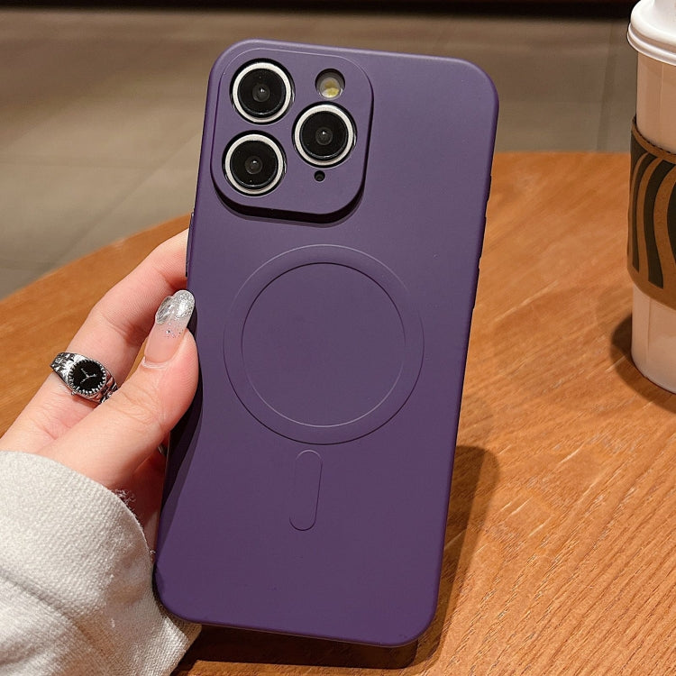 Solid Color Liquid Silicone MagSafe Magnetic Phone Case, For iPhone 12 Pro Max, For iPhone 12 Pro, For iPhone 11 Pro Max