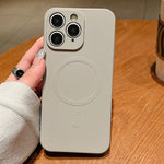 Solid Color Liquid Silicone MagSafe Magnetic Phone Case, For iPhone 12 Pro Max, For iPhone 12 Pro, For iPhone 11 Pro Max