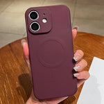 Solid Color Liquid Silicone MagSafe Magnetic Phone Case, For iPhone 11, For iPhone 11 Pro
