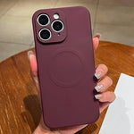 Solid Color Liquid Silicone MagSafe Magnetic Phone Case, For iPhone 11, For iPhone 11 Pro