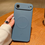 Solid Color Liquid Silicone MagSafe Magnetic Phone Case, For iPhone 17, For iPhone Air, For iPhone 16 Pro Max