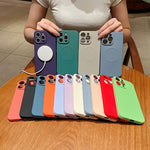 Solid Color Liquid Silicone MagSafe Magnetic Phone Case, For iPhone 14 Pro, For iPhone 14 Pro Max, For iPhone 13 Pro Max