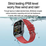 ET585 2.04 inch Steel Strap IP68 Waterproof Smart Watch, Support ECG / Blood Composition Measurement