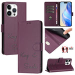 Smile Embossing RFID Leather Phone Case, For iPhone 17 Pro Max, For iPhone 17 Pro, For iPhone 17, For iPhone Air, For iPhone SE 2024, For iPhone 16 Pro Max, For iPhone 16 Pro, For iPhone 16 Plus