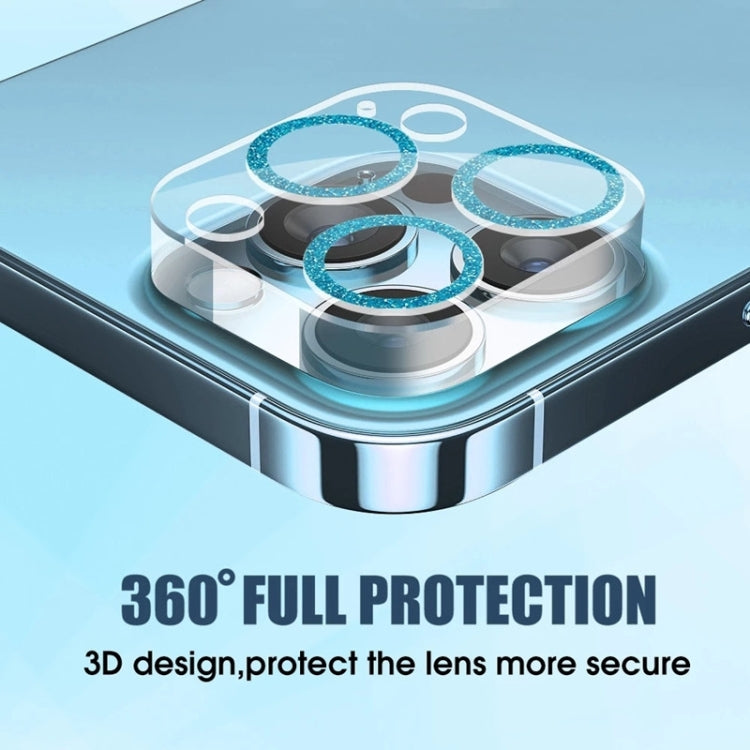 Glitter Ring Tempered Glass Camera Lens Film, For iPhone 17, For iPhone 16 Pro / 16 Pro Max, For iPhone 16 / 16 Plus