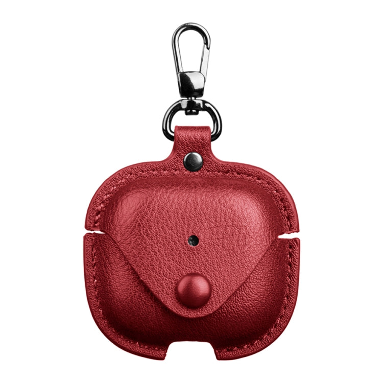 Business Leather Earphone Protective Case with Hook, For AirPods 5 / 4, For AirPods Pro 3
