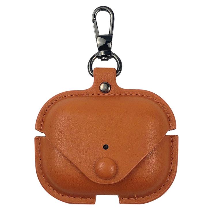 Business Leather Earphone Protective Case with Hook, For AirPods 5 / 4, For AirPods Pro 3