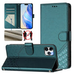 Honeycomb Embossing RFID Leather Phone Case, For iPhone 11 Pro Max, For iPhone 11, For iPhone 11 Pro, For iPhone X / XS, For iPhone XR, For iPhone XS Max, For iPhone 8 Plus / 7 Plus