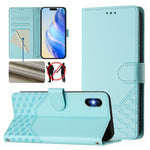 Honeycomb Embossing RFID Leather Phone Case, For iPhone 11 Pro Max, For iPhone 11, For iPhone 11 Pro, For iPhone X / XS, For iPhone XR, For iPhone XS Max, For iPhone 8 Plus / 7 Plus
