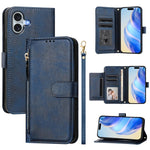 Multi-Card Slots Zipper Wallet Leather Phone Case, For iPhone 17e / 16e, For iPhone 17 Pro Max, For iPhone 17 Pro, For iPhone 17, For iPhone Air, For iPhone 16 Pro Max, For iPhone 16 Pro, For iPhone 16 Plus
