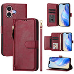 Multi-Card Slots Zipper Wallet Leather Phone Case, For iPhone 16, For iPhone 15 Pro Max, For iPhone 15 Pro, For iPhone 15 Plus, For iPhone 15, For iPhone 14 Plus, For iPhone 14 / 13, For iPhone 14 Pro