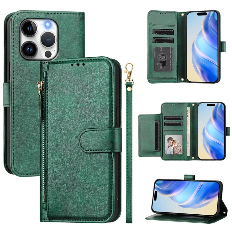 Multi-Card Slots Zipper Wallet Leather Phone Case, For iPhone 16, For iPhone 15 Pro Max, For iPhone 15 Pro, For iPhone 15 Plus, For iPhone 15, For iPhone 14 Plus, For iPhone 14 / 13, For iPhone 14 Pro