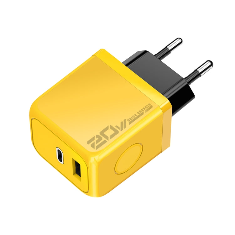 M167 PD 20W Type-C and USB QC 3.0 Fast Charger, EU Plug, US Plug
