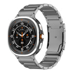 Three Beads Tortoise Buckle Titanium Steel Watch Band, For Samsung Galaxy Watch Ultra / Ultra 2025, For Samsung Galaxy Watch8 / Watch8 Classic