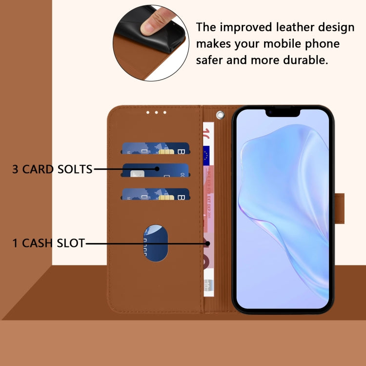Skin Feel Solid Color Leather Phone Case with Lanyard, For iPhone 16 Pro, For iPhone 16 Plus