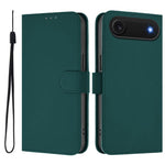 Skin Feel Solid Color Leather Phone Case with Lanyard, For iPhone Air, For iPhone 16 Pro Max