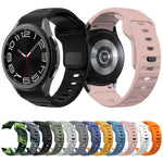 Wave Texture Reverse Buckle Silicone Watch Band, For Samsung Galaxy Watch 7 / 6 / 5 / 4