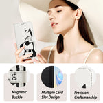 Art Colored Drawing Pattern Leather Phone Case, For iPhone 13 Pro