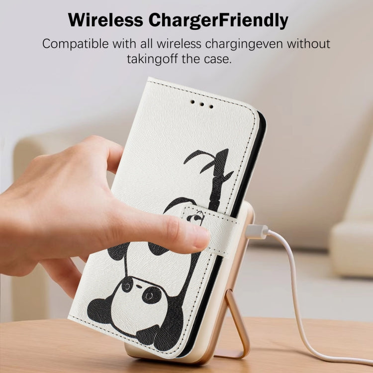 Art Colored Drawing Pattern Leather Phone Case, For iPhone 13 Pro