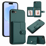 Button Card Bag RFID Anti-theft Phone Case, For iPhone SE 2022 / 2020, For iPhone 13 Pro Max, For iPhone 13 Pro, For iPhone 13, For iPhone 13 mini, For iPhone 12, For iPhone 12 Pro Max, For iPhone 12 Pro