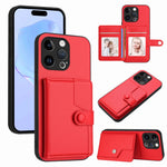 Button Card Bag RFID Anti-theft Phone Case, For iPhone SE 2022 / 2020, For iPhone 13 Pro Max, For iPhone 13 Pro, For iPhone 13, For iPhone 13 mini, For iPhone 12, For iPhone 12 Pro Max, For iPhone 12 Pro