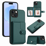 Button Card Bag RFID Anti-theft Phone Case, For iPhone SE 2022 / 2020, For iPhone 13 Pro Max, For iPhone 13 Pro, For iPhone 13, For iPhone 13 mini, For iPhone 12, For iPhone 12 Pro Max, For iPhone 12 Pro