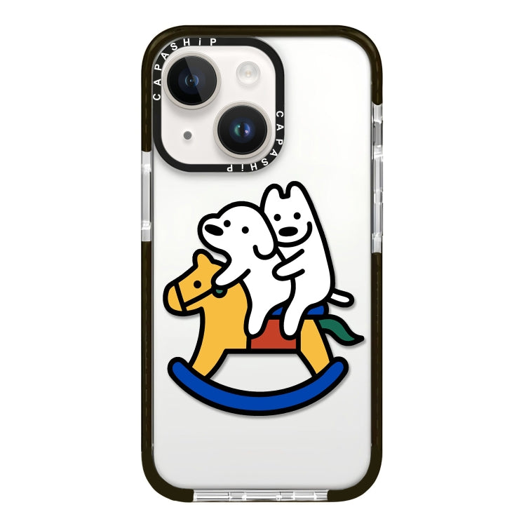 Simple Illustration Pattern Full Coverage Phone Case, For iPhone 14 Plus