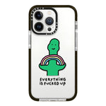Simple Illustration Pattern Full Coverage Phone Case, For iPhone 15 Pro Max