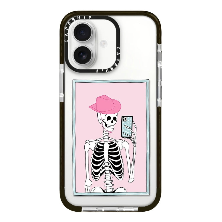 Simple Illustration Pattern Full Coverage Phone Case, For iPhone 16 Plus