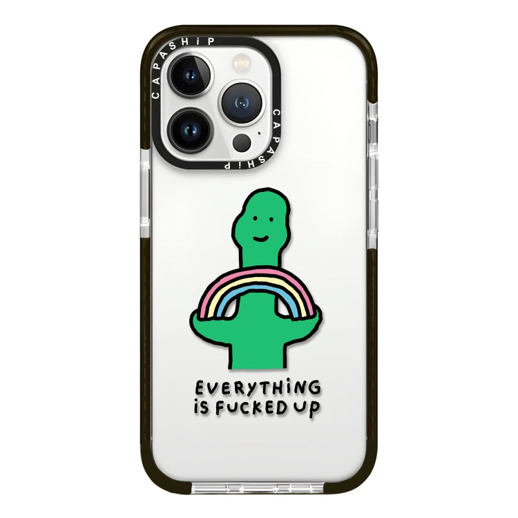 Simple Illustration Pattern Full Coverage Phone Case, For iPhone 16 Pro Max
