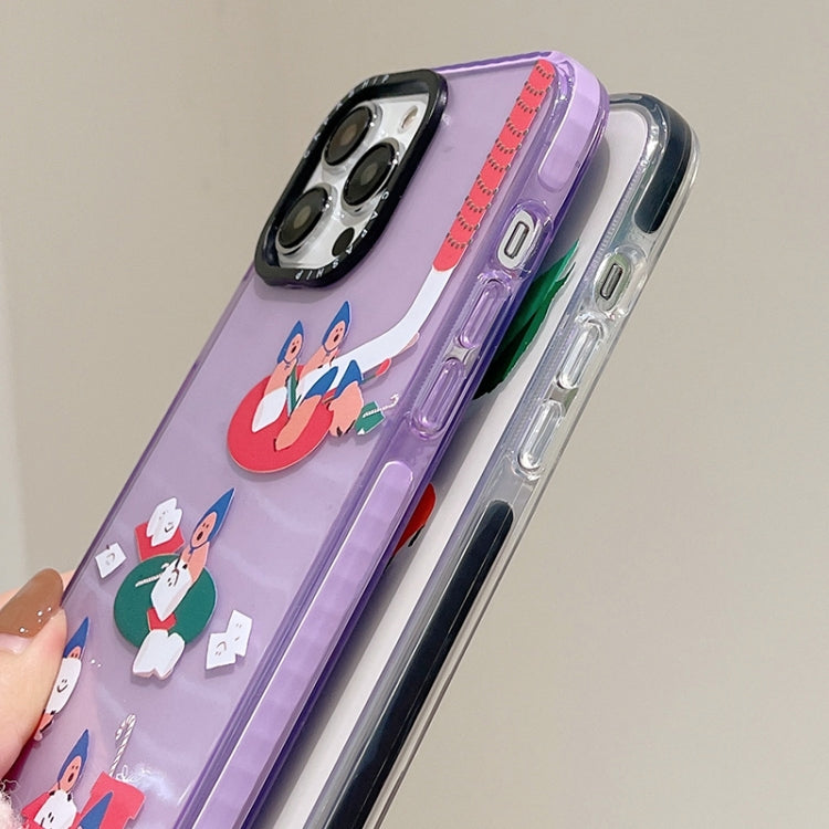 Simple Illustration Pattern Full Coverage Phone Case, For iPhone 16 Pro Max
