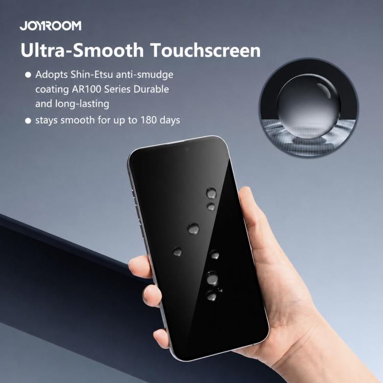 JOYROOM Knight Series 2.5D Full Screen HD Tempered Glass Film, For iPhone 18 Pro, For iPhone 18 Pro Max, For iPhone 17 Pro Max, For iPhone 17 Pro, For iPhone 17, For iPhone 17 Air, For iPhone 15 Pro Max, For iPhone 15 Pro