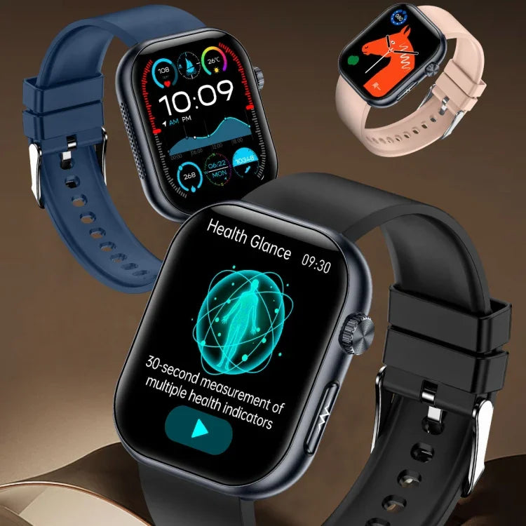 ET587 1.95 inch AMOLED Screen Smart Watch, ECG Electrocardiogram/Blood Sugar Monitoring