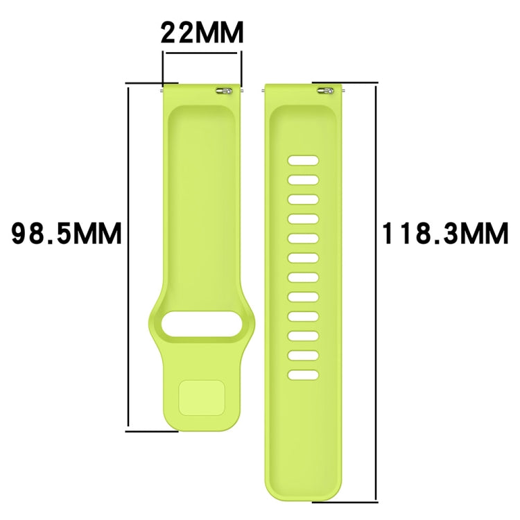 Solid Color Reverse Buckle Silicone Watch Band, For Redmi Watch 5 Active