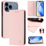 RC01 Dual-Folded Magnetic Suction RFID Leather Phone Case, For iPhone 17e / 16e, For iPhone 17 Pro Max, For iPhone 17 Pro, For iPhone 17, For iPhone Air, For iPhone 16 Pro Max