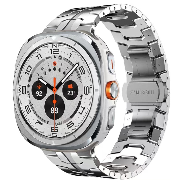 Butterfly Buckle Titanium Alloy Watch Band, For Samsung Galaxy Watch Ultra 47mm / Ultra 2025