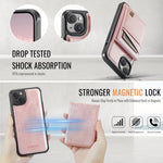 AutSpace A12 MagSafe Magnetic RFID Card Bag Phone Case, For iPhone 13, For iPhone 12 / 12 Pro, For iPhone 12 Pro Max