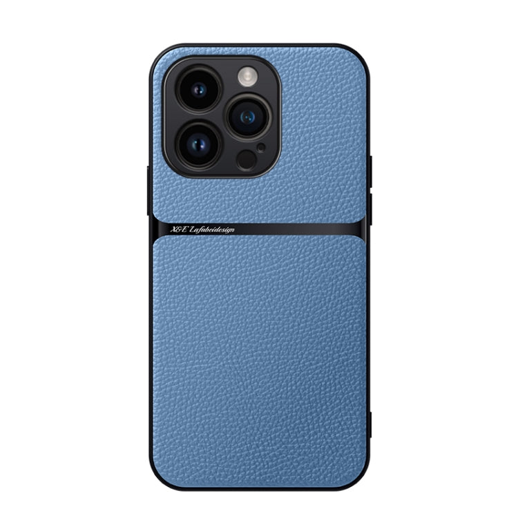 Litchi Leather Magnetic Full Coverage Shockproof Phone Case, For iPhone 16, For iPhone 15 Pro Max, For iPhone 15 Pro, For iPhone 15 Plus, For iPhone 15, For iPhone 14 Plus, For iPhone 14, For iPhone 14 Pro