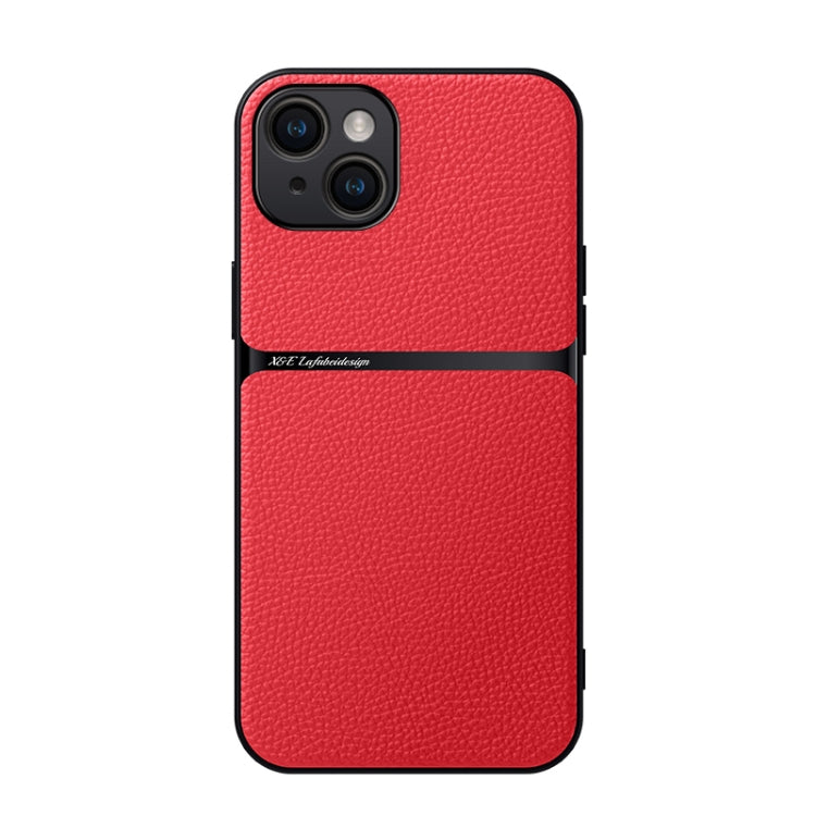 Litchi Leather Magnetic Full Coverage Shockproof Phone Case, For iPhone 16, For iPhone 15 Pro Max, For iPhone 15 Pro, For iPhone 15 Plus, For iPhone 15, For iPhone 14 Plus, For iPhone 14, For iPhone 14 Pro
