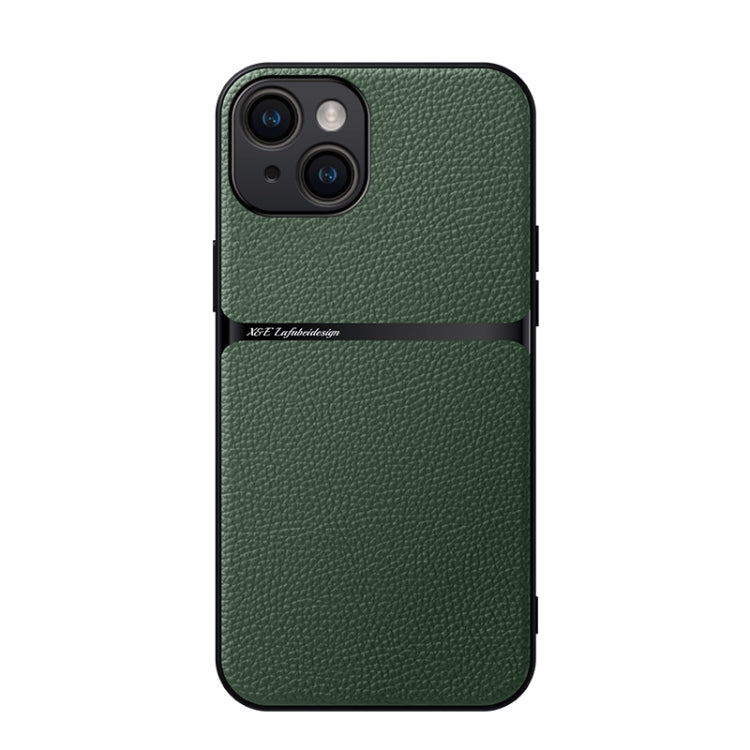 Litchi Leather Magnetic Full Coverage Shockproof Phone Case, For iPhone 16, For iPhone 15 Pro Max, For iPhone 15 Pro, For iPhone 15 Plus, For iPhone 15, For iPhone 14 Plus, For iPhone 14, For iPhone 14 Pro