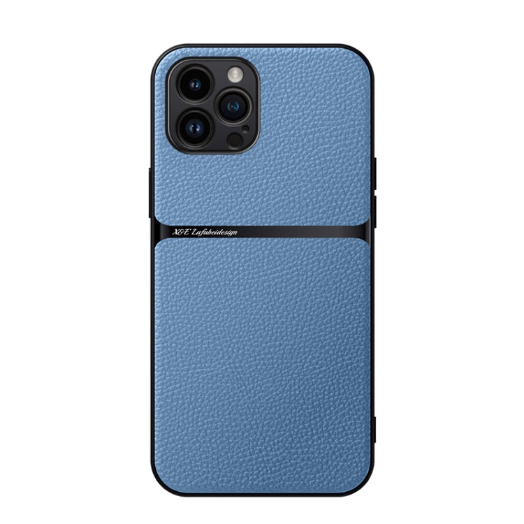 Litchi Leather Magnetic Full Coverage Shockproof Phone Case, For iPhone 14 Pro Max, For iPhone 13 Pro Max, For iPhone 13 Pro, For iPhone 13, For iPhone 12, For iPhone 12 Pro Max, For iPhone 12 Pro, For iPhone 11 Pro Max